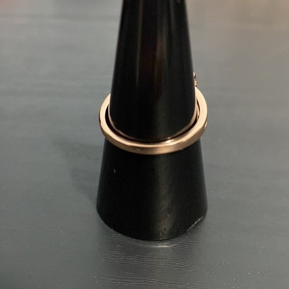 🟡 SALE Rose Gold Over Sterling Silver Pearl Ring Size 7.75 - Picture 4 of 9